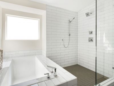 Open Concept Shower with Niches
